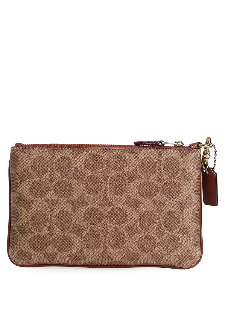 Small Wristlet in Signature Canvas (ct)