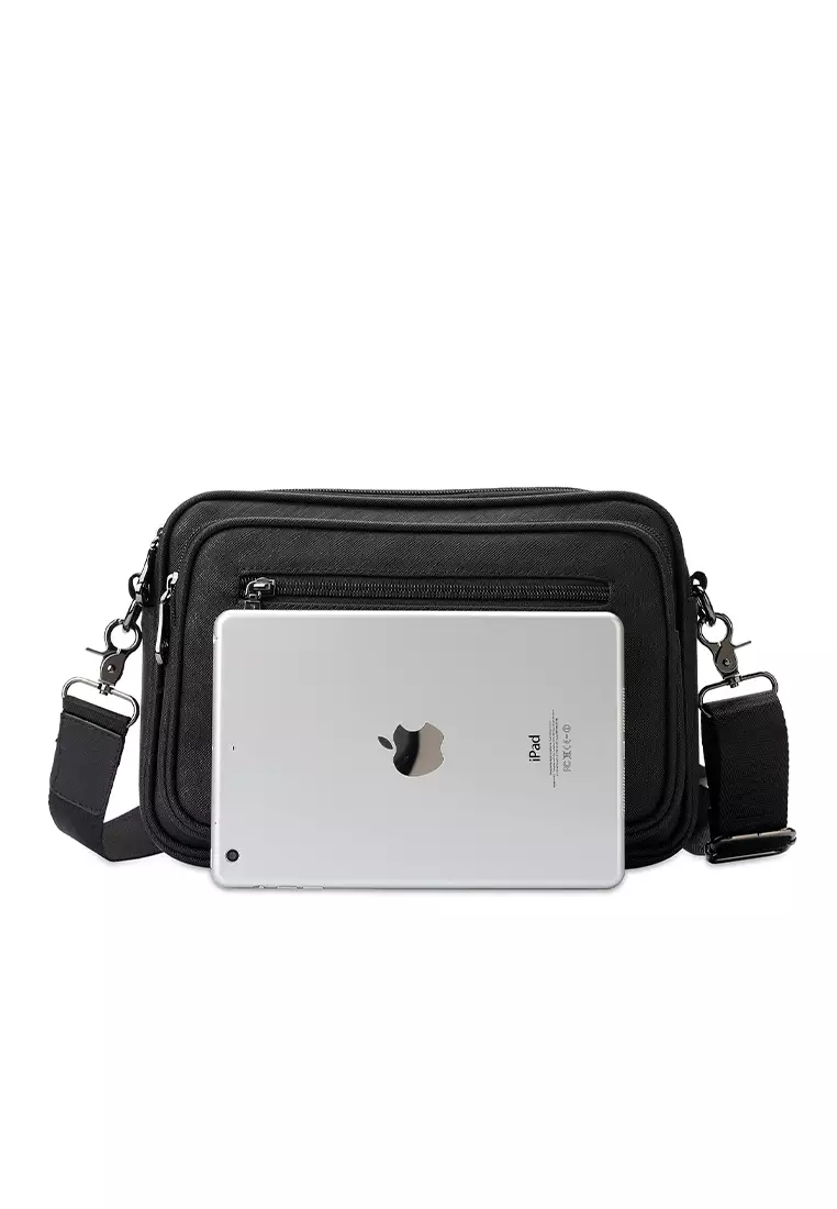 Men's Polo Sling Bag / Crossbody Bag - Black