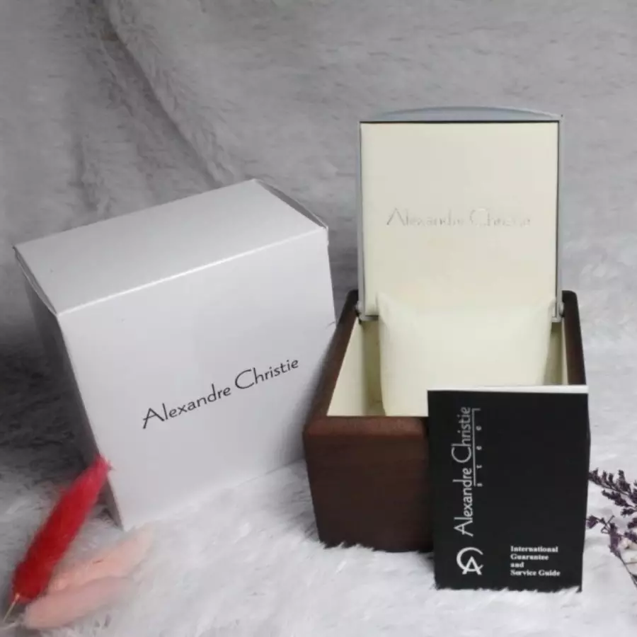 Alexandre Christie 2B50 Rantai kombinasi rosegold Acrylic cream cewek