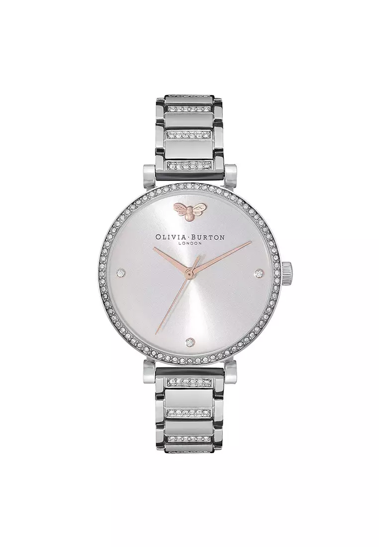 Olivia burton store ladies silver watches