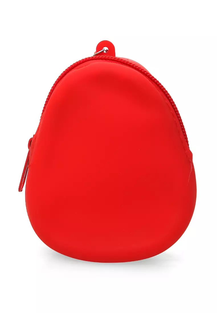 Chloe Dompet Jelly Anak Unisex Coin Purse Uniqe Design Material Silicone ORIGINAL - Red