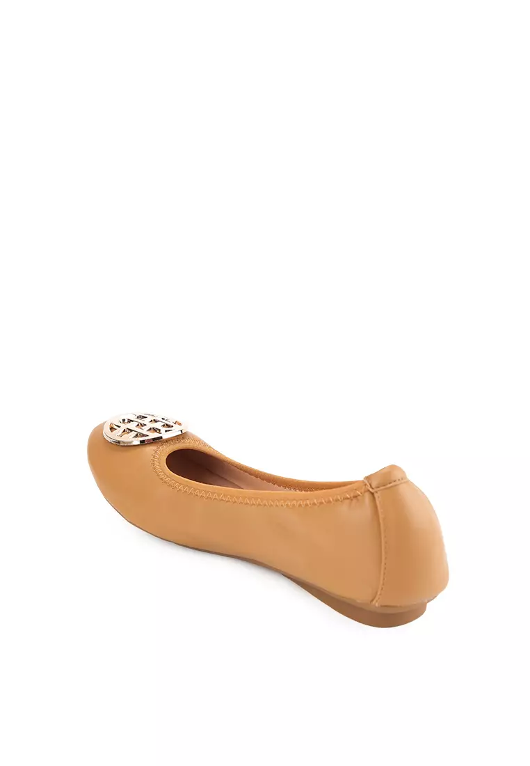 Elisa J2425-2 Flat Shoes Brown