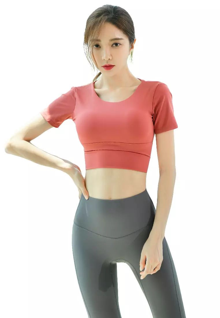 (2PCS) Quick Dry Running Fitness Yoga Dance Set (Bra Tops+Bottoms)