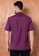 ORLANDO purple GMV Men's Short Sleeves Business Plain Shirt - GM42001b211 55744AA8ECB830GS_2