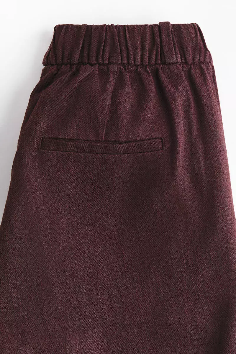 MAMA Linen-blend tailored trousers