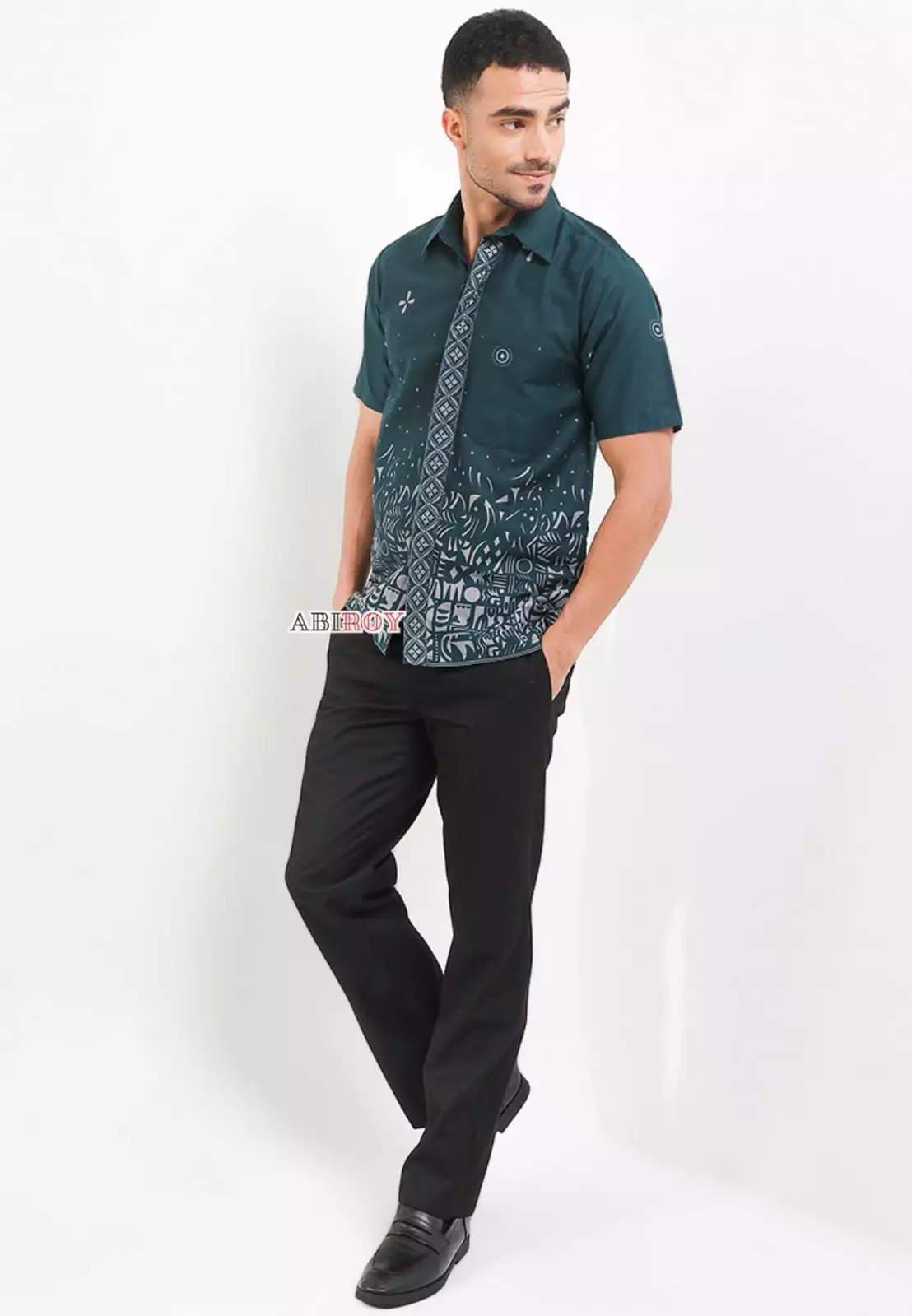 Sutena Jotol Kemeja Batik Pria Premium Slimfit Lengan Pendek NLN