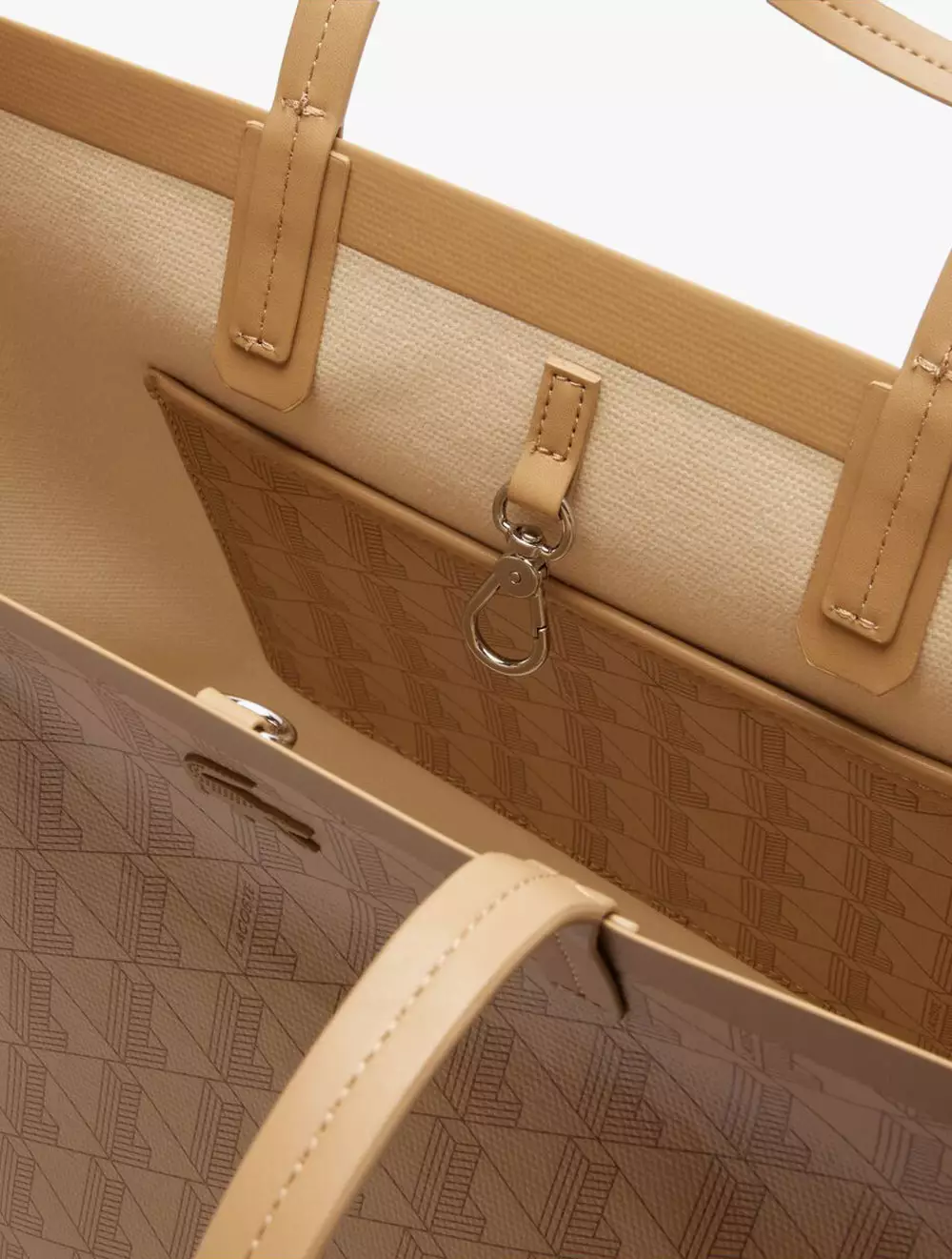 Zely Tote with Pouch - BEIGE