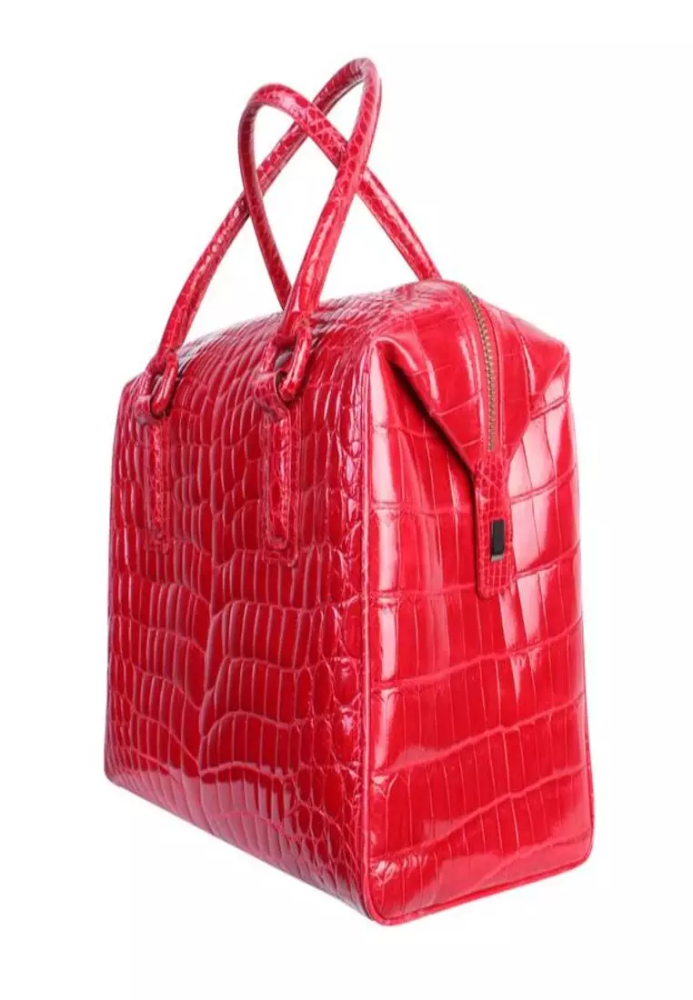 Red cheap croc handbag