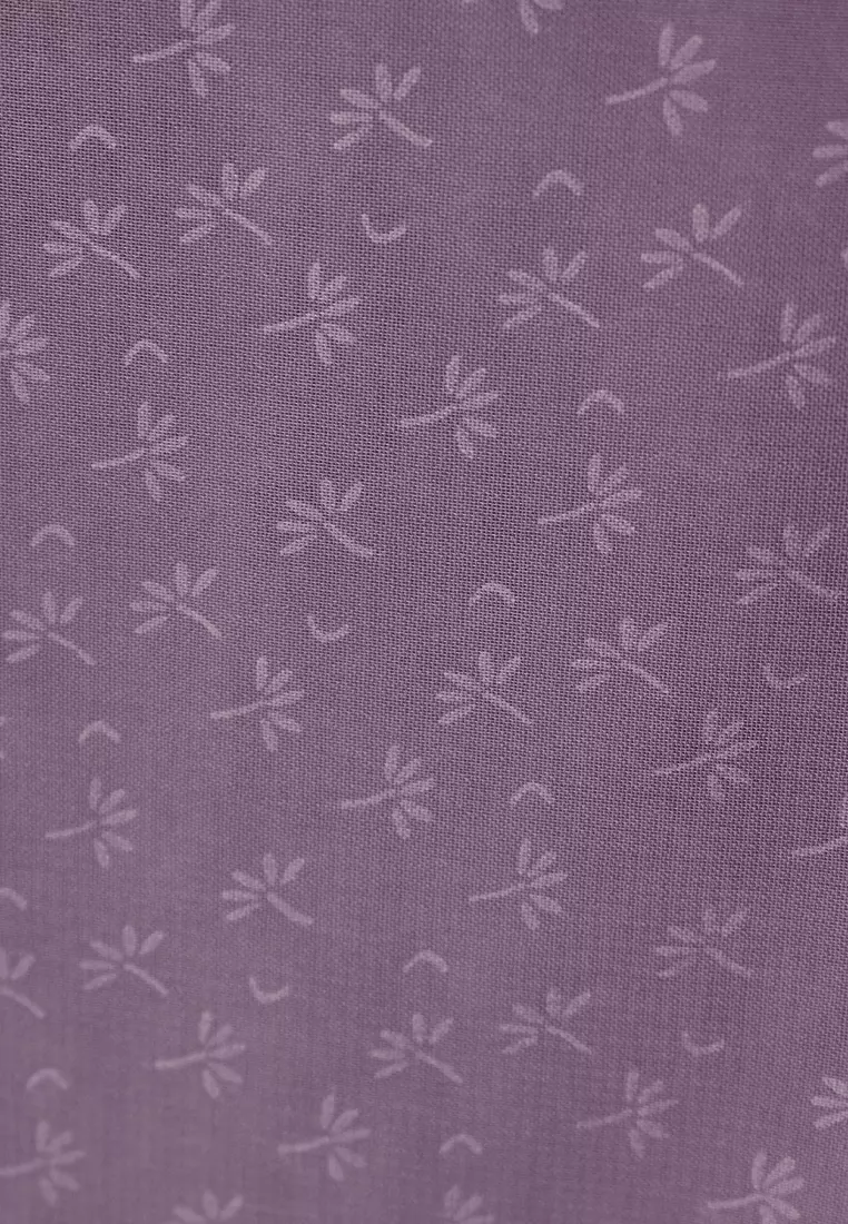 Rada Embossed Square | Hijab Polycotton Scarf Segiempat - Purple Mauve