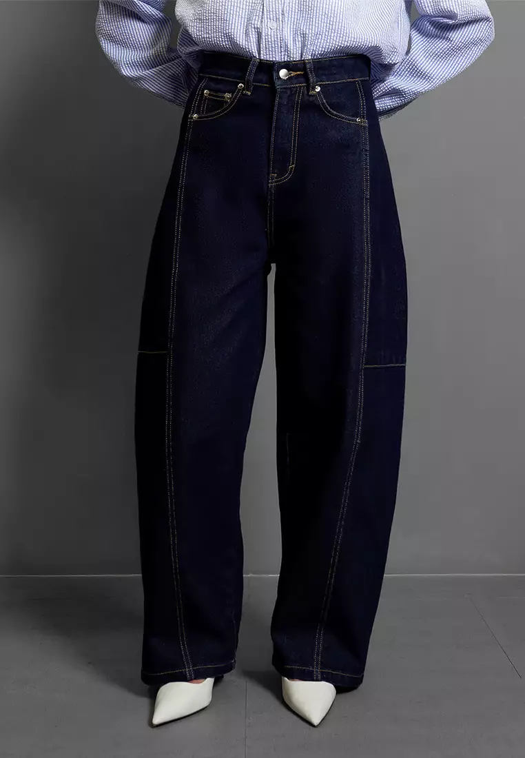 Jenna and Kaia - Ghemmy Pants Dark Blue - Celana Panjang Wanita