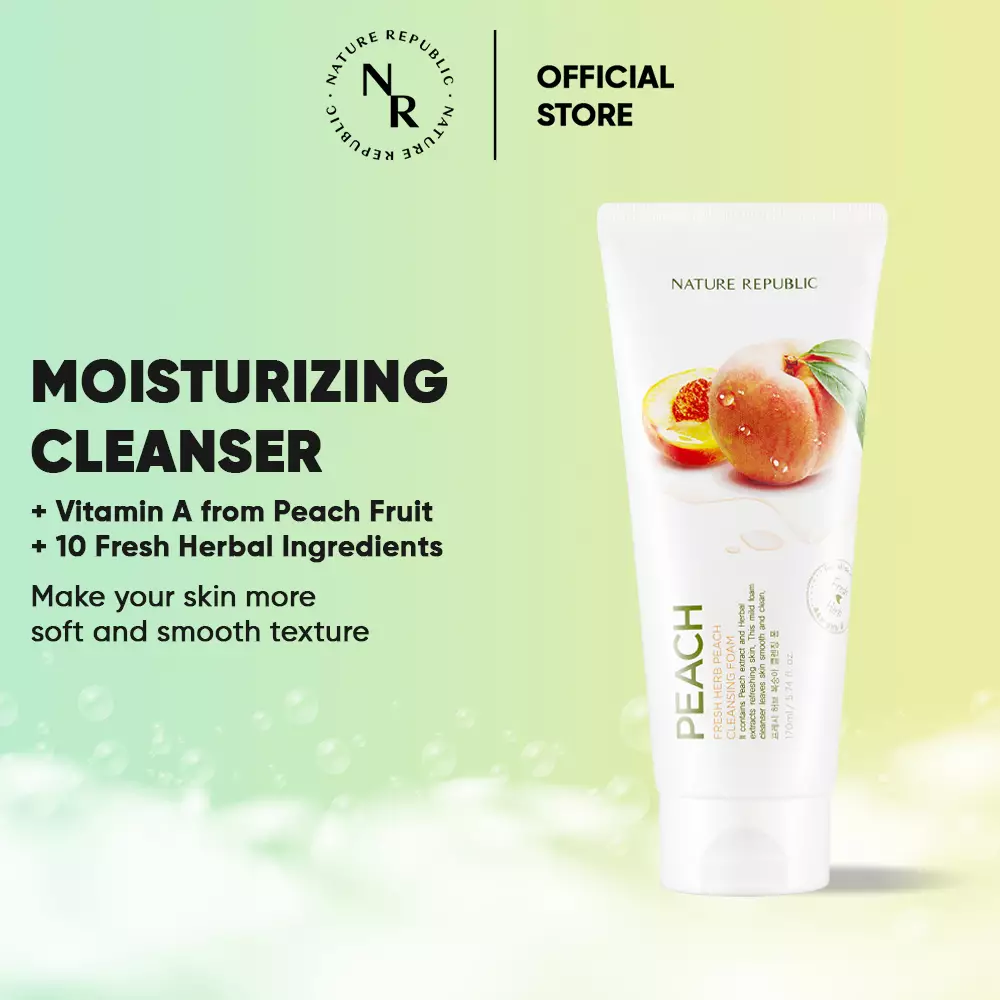 FRESH HERB PEACH CLEANSING FOAM