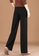 A-IN GIRLS black Elastic Waist Casual Wide Leg Pants CAD84AAFD273ACGS_2