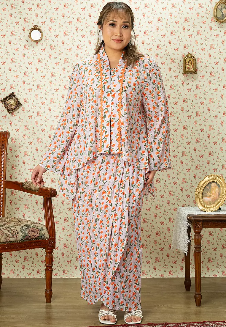 ZATI PLUS SIZE HANDKERCHIEF KEBAYA SET