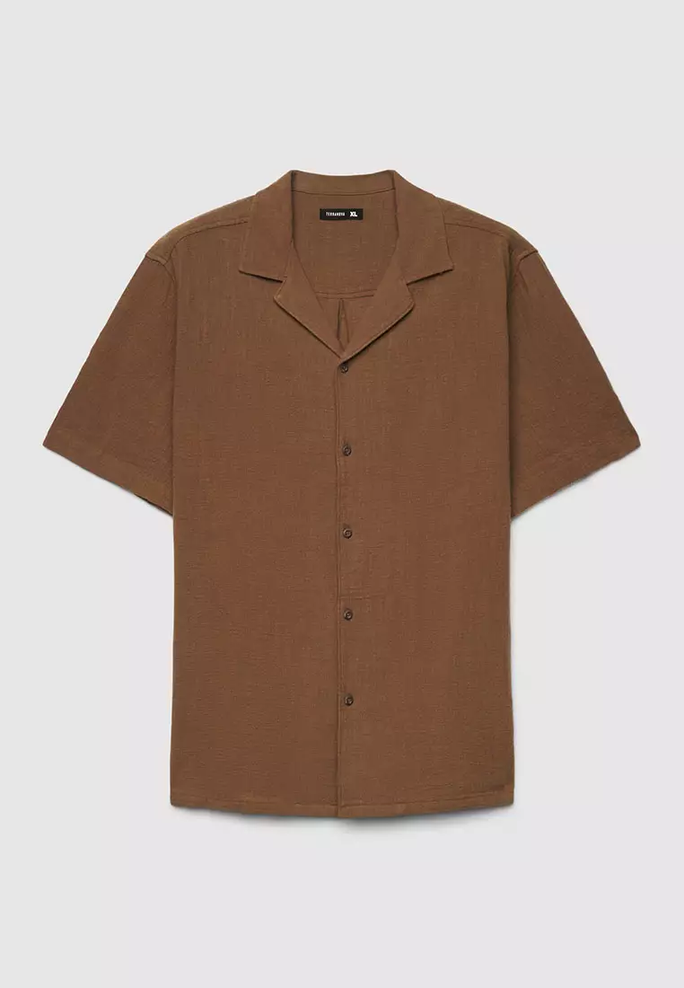 Men's Plain Bowling Shirt