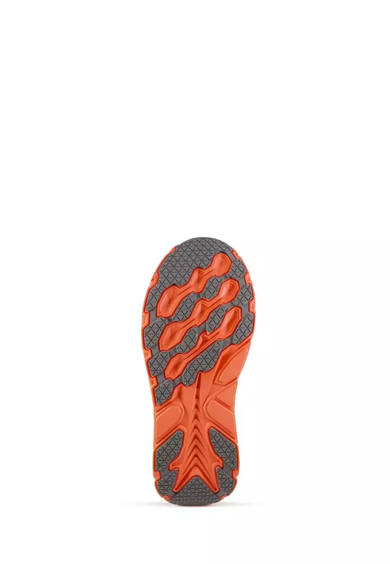 910 Nineten FUUTO REVENGE Sepatu Lari - Abu Tua/Merah/Salmon