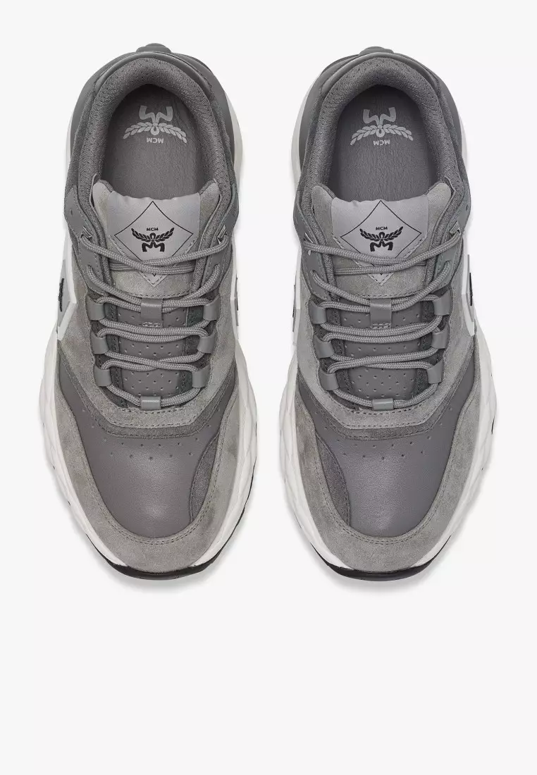 Skywander Lo Sneakers in Calf Suede and Leather