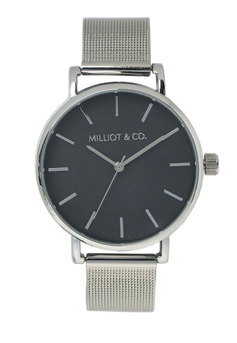 Milliot & Co. silver Carly Mesh Bracelet Watch 73584ACABE7571GS_1