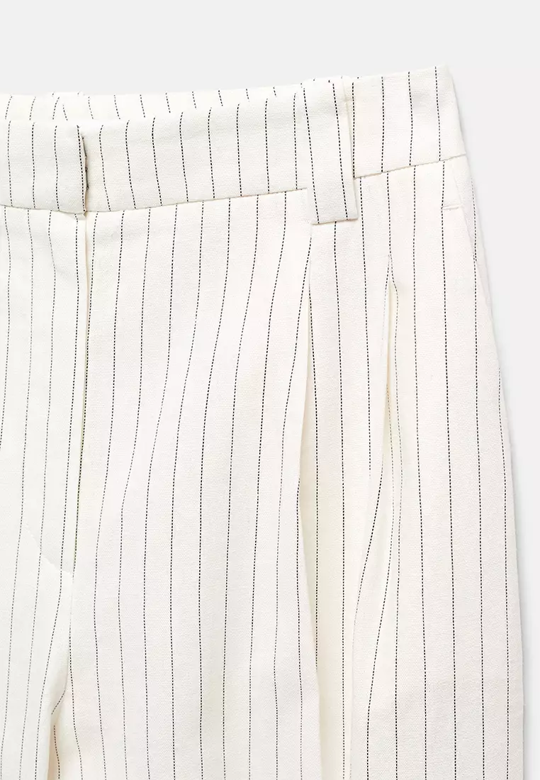 Buy Mango Pleated Linen Trousers Online | ZALORA Malaysia