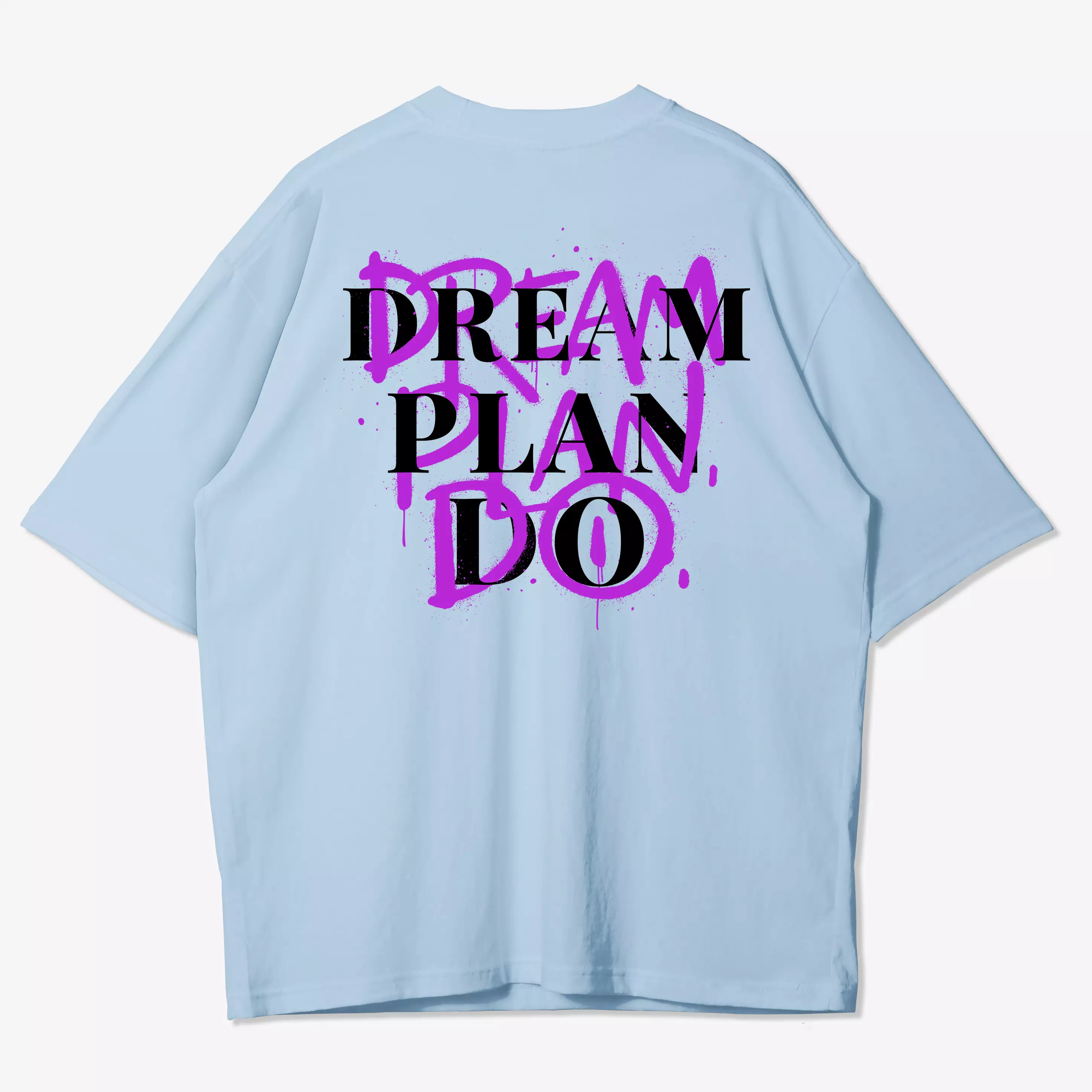 OOTDSUPPLY Oversized Tshirt Paper Plane Cream & White