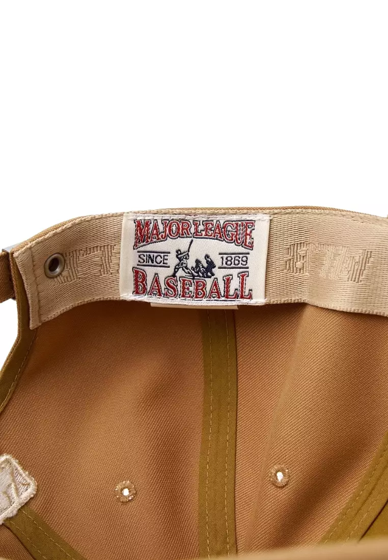 Varsity Cursive Fluffy Logo Unstructured Ball Cap - Boston Camel