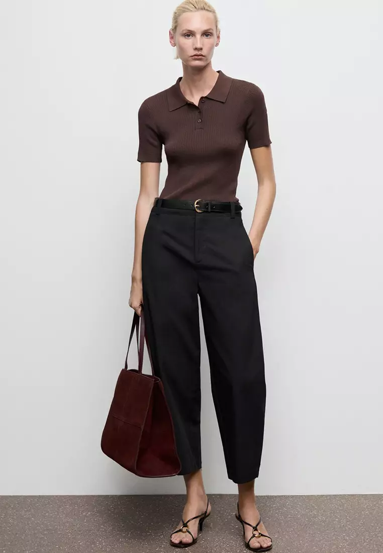 High-Waisted Balloon Trousers