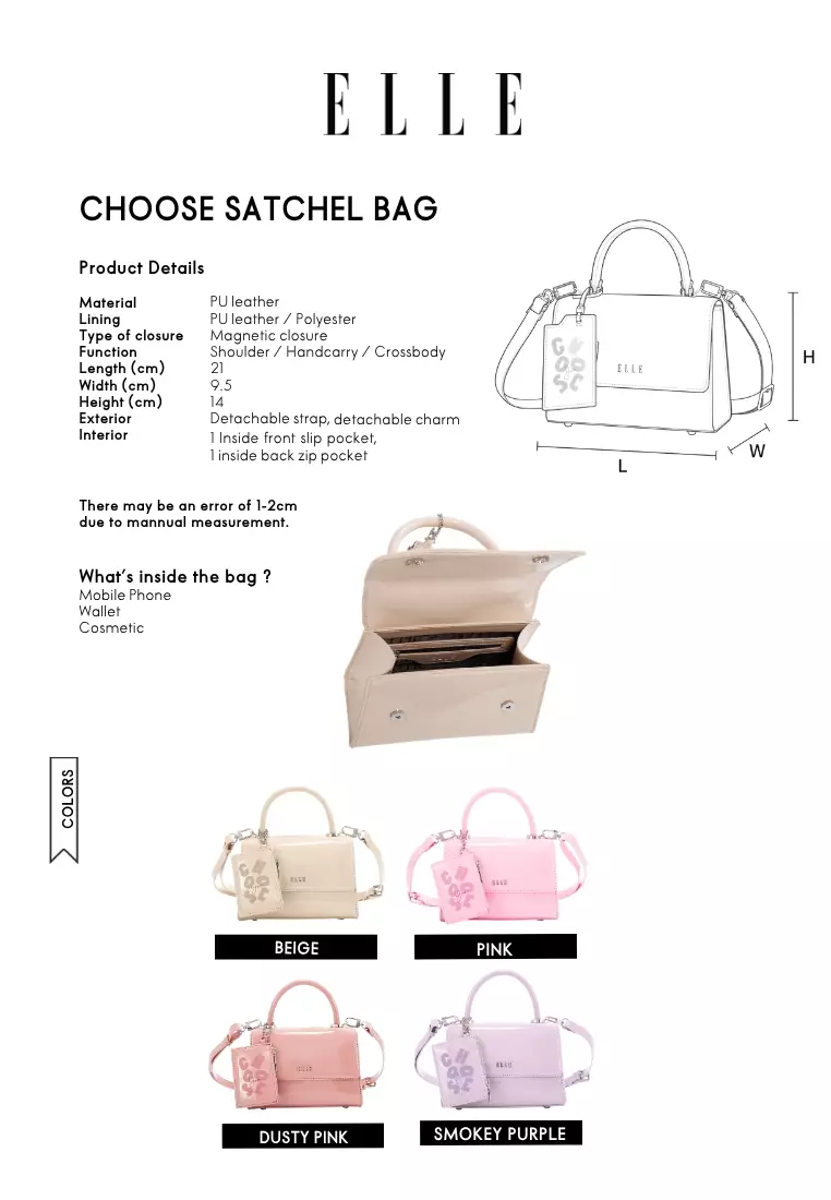 Buy ELLE CHOOSE SATCHEL BAG 2026 Online | ZALORA