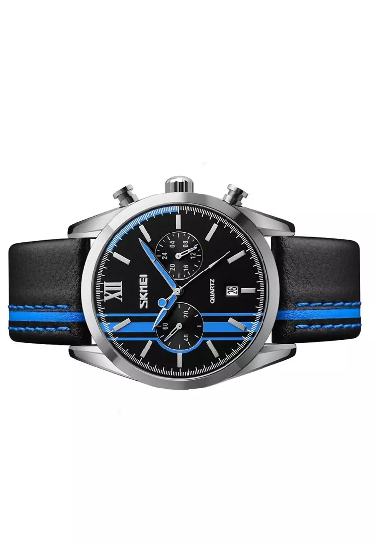 Jam Tangan Analog Pria Strap Waterproof Multifunctional Quartz Watch Casual Berkualitas QK98 ORIGINAL