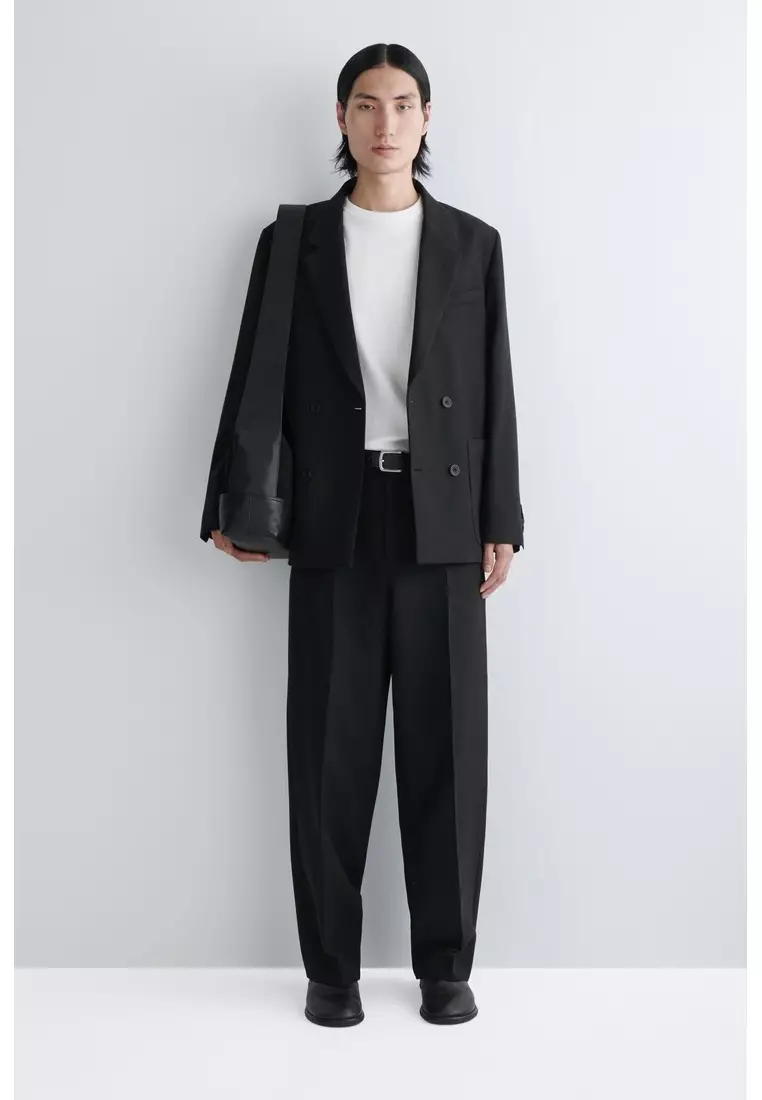 UNSTRUCTURED WOOL-BLEND BLAZER