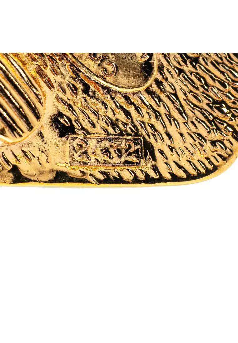 Pre-Loved Chanel Gold Plated Cc Clip On Earrings