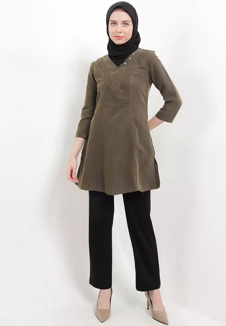 Shella Tunic In Brown