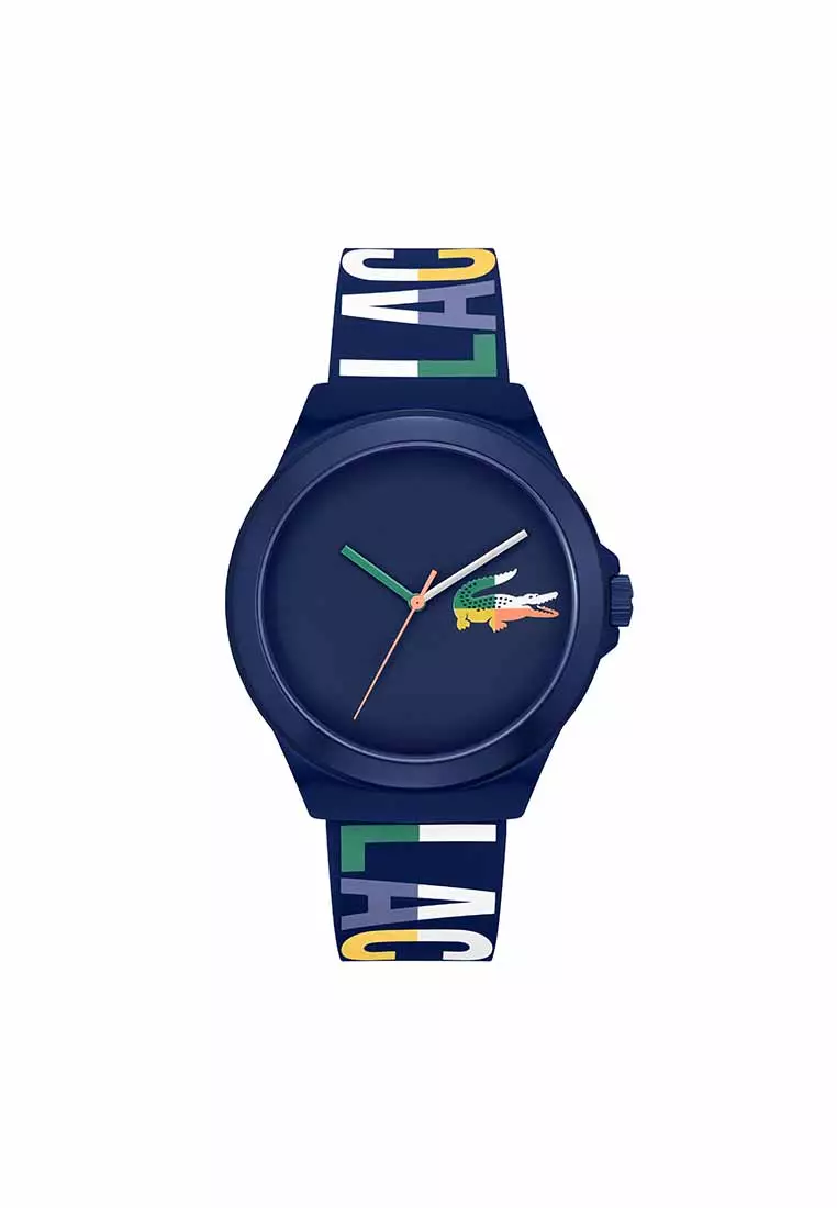 Buy Lacoste Men's Watch Multiple Color Silicone Strap - Blue Dial ...