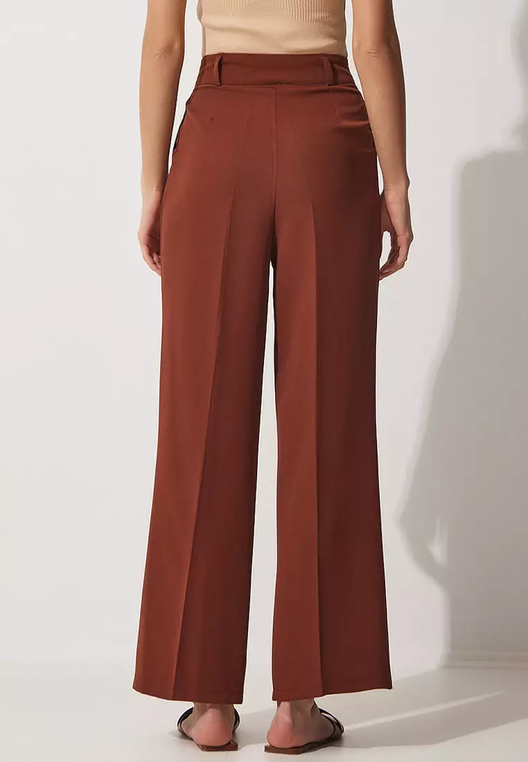 High Waist Wide Legs Trousers