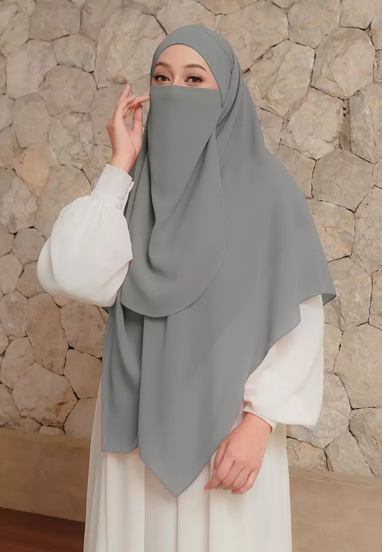 KHIBAN KHAIRA MAGNET PLUS NIQAB - GREY