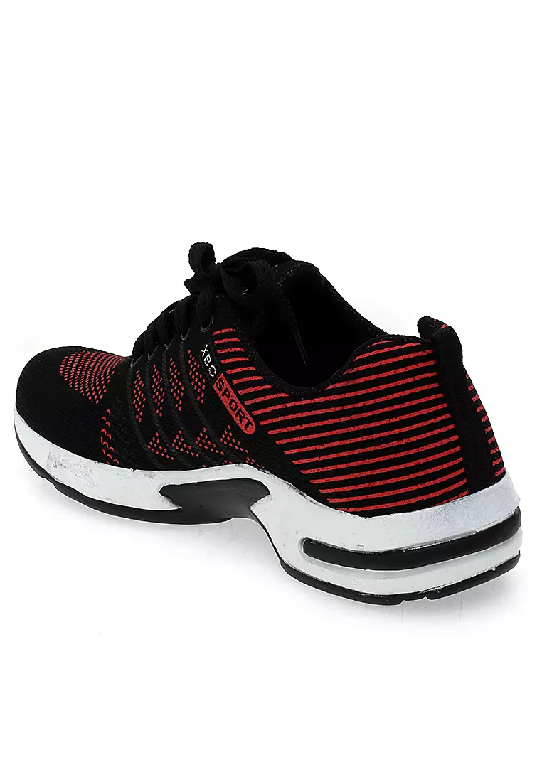 Tifash Sport Shoes Sepatu Unisex Sneaker Running Casual Material Canvas ORIGINAL - Red