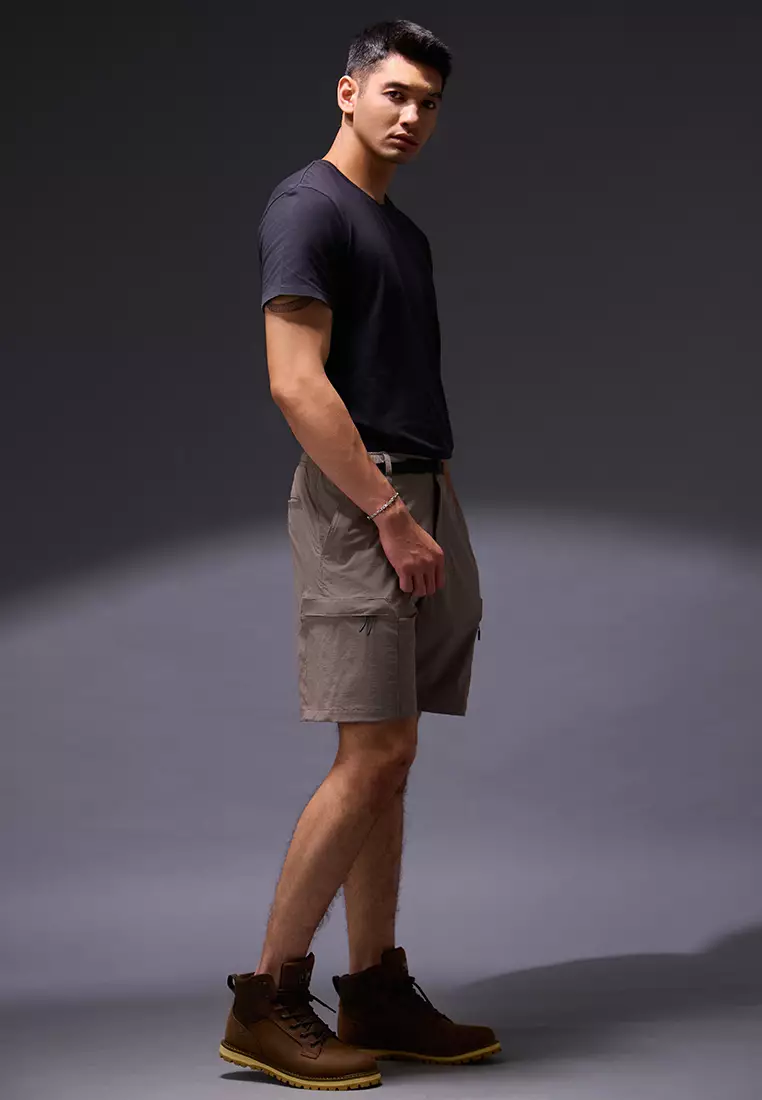 OxconShort Pants Cargo 4 WayStretch Nylon Cotton Smoke Grey