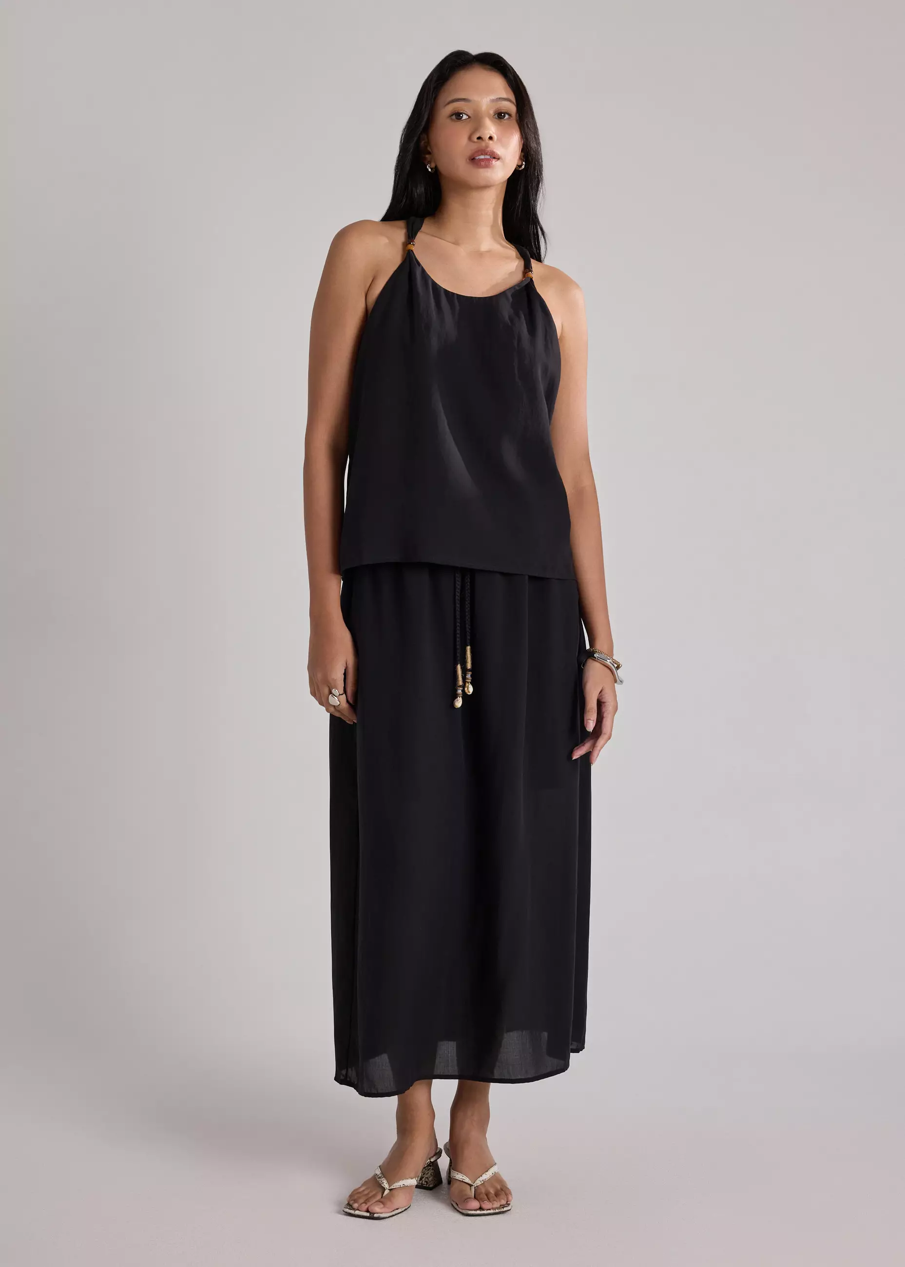 Rok Wanita - Coastal Beads Drawstring Skirt