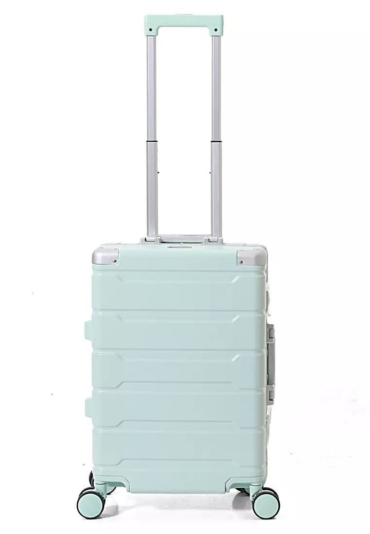 Barayev Koper Alumunium Frame Size 20 Inch Travel Bag Unisex TSA Lock Material Polycarbonate ORIGINAL - Mint