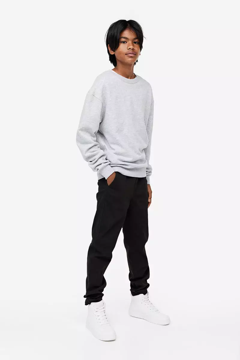 Brushed cotton twill joggers best sale