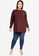 Vero Moda red Plus Size Brilliant Long Sleeves O-Neck Sweater 2799CAA895EB5CGS_4