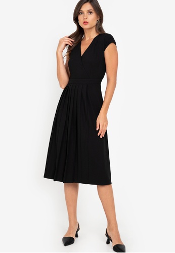 ZALORA WORK Pleat Detail Mini Dress | ZALORA Philippines