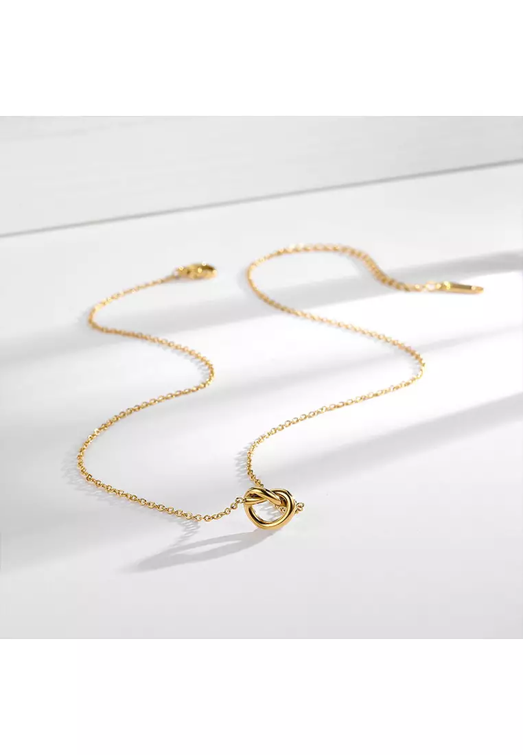 Buy SUSEN 18k Gold Titanium Steel Knot Necklaces 2024 Online