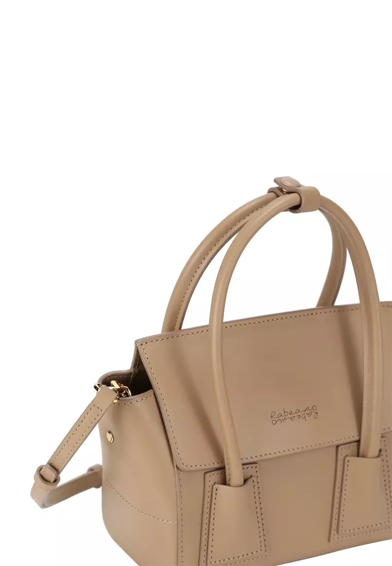 UNNI Mini Top Handle Bag - Almond