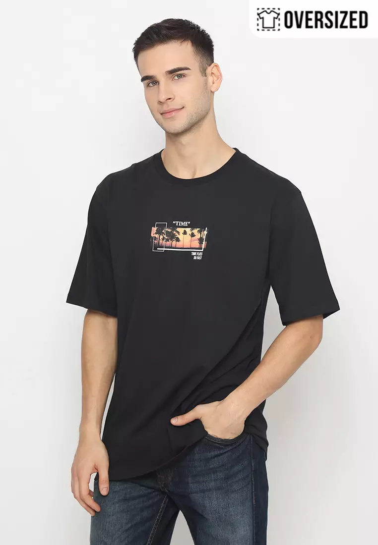 RBJ T-Shirt Cotton Combed Oversized Pria 2079350051