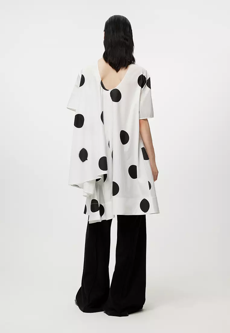 JNBY女士短袖波點連衣裙女