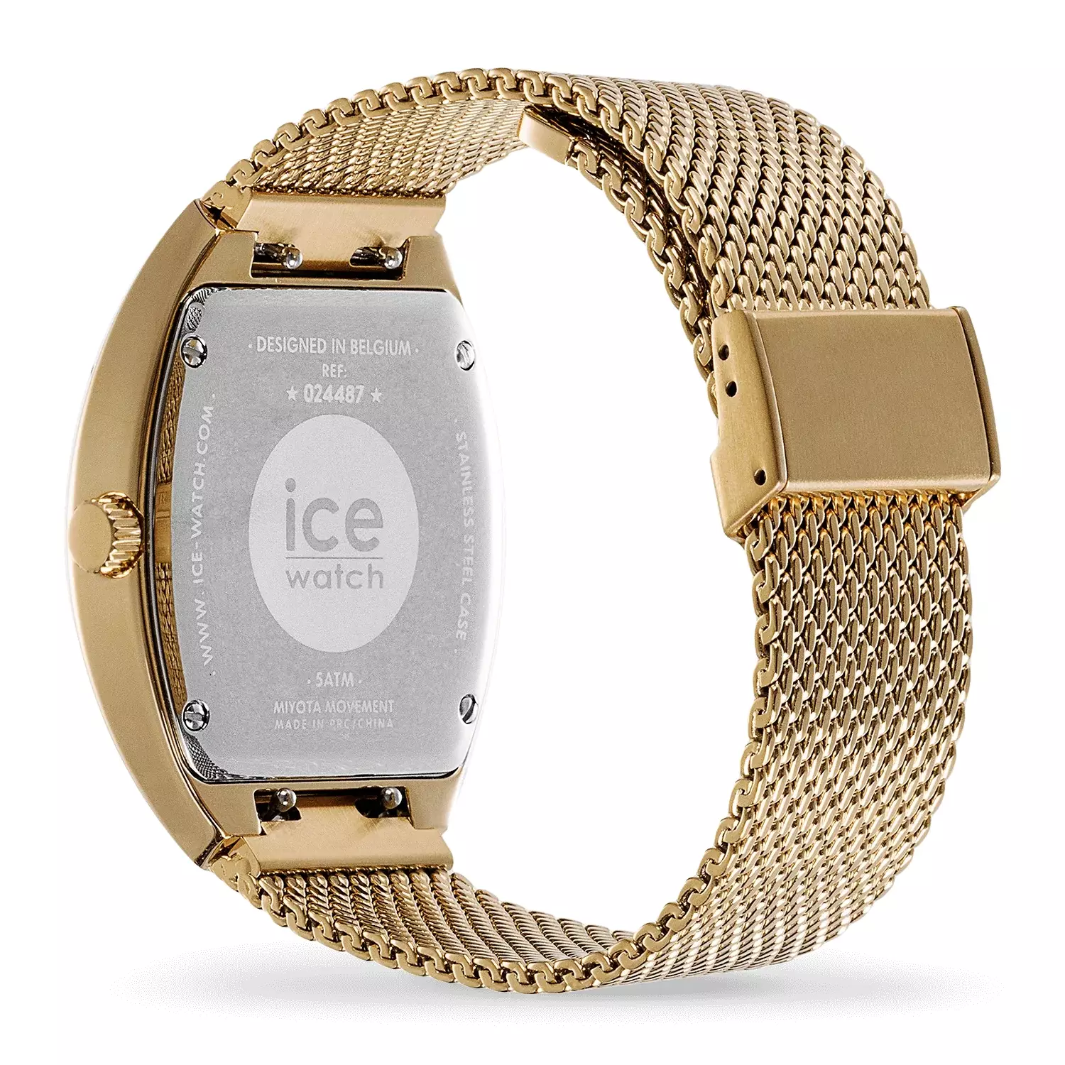 Jam Tangan Wanita Ice Watch ICE Boliday Dome - White Gold 35mm [024487]