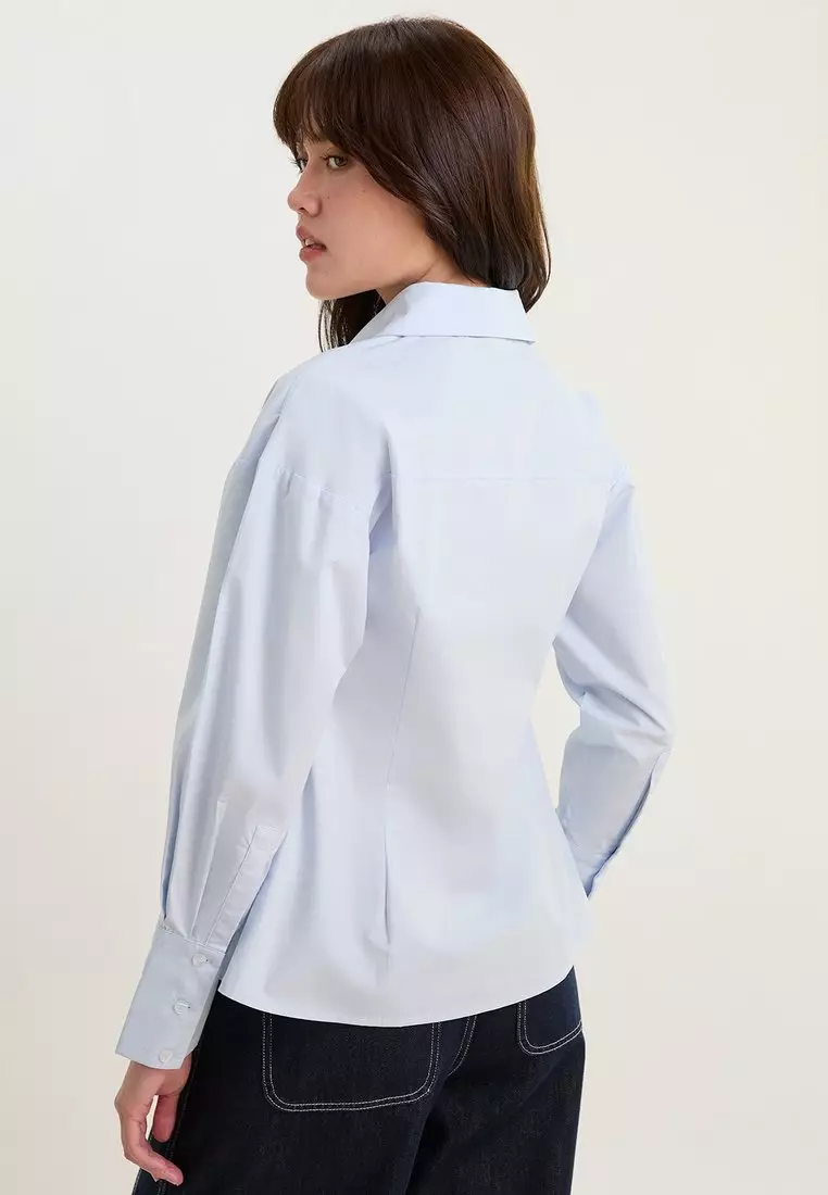Tailored Button Down Shirt - Blue