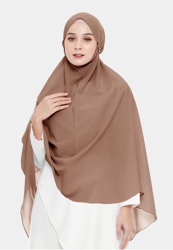 COTTON BEE brown Hijab Instan Sholihah Jumbo Syari - Mocca 41A88AA612549EGS_1