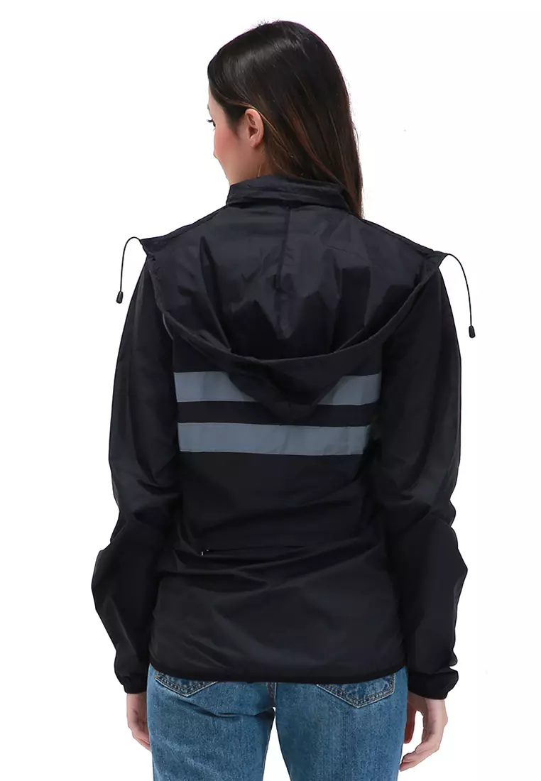 Clover Jaket Olahraga Sepeda Cycling Jacket Waterproof Material Polyester ORIGINAL - Black