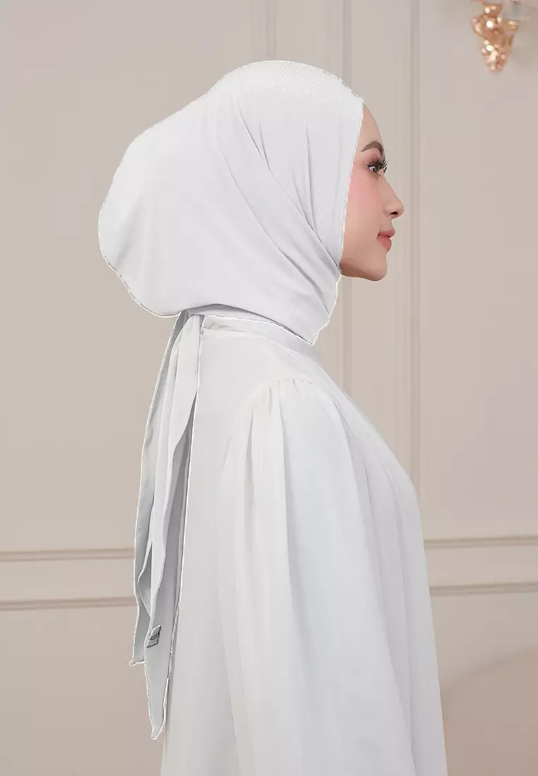 HIJAB INSTAN QIARA - WHITE