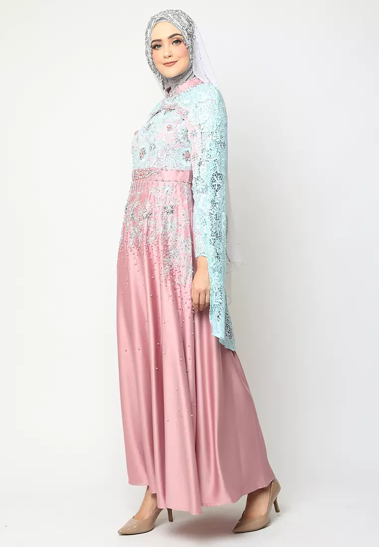 Bibiq Gamis Brokat Satin